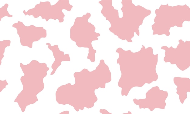 Pink Cute Cow Pattern Background Wallpaper Stock Illustration 2028330431