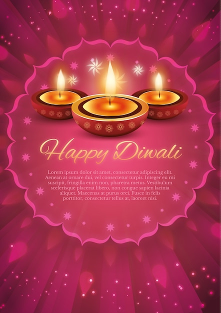 Carta rosa diwali