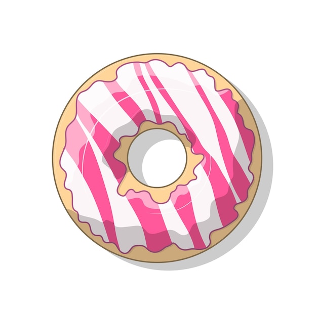 Pink donut icon