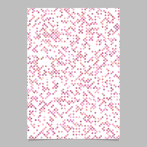 Pink dot pattern brochure background