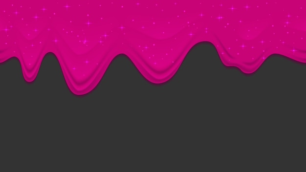 Pink dribble slime on dark background