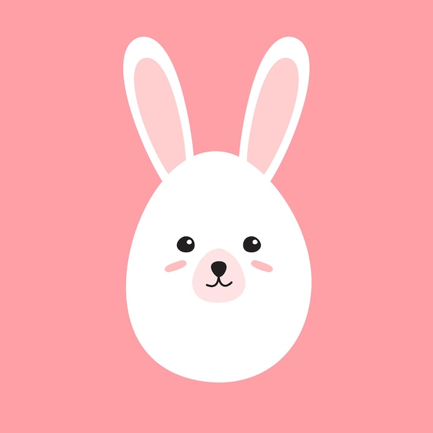 Vector pink easter eggs on a white background