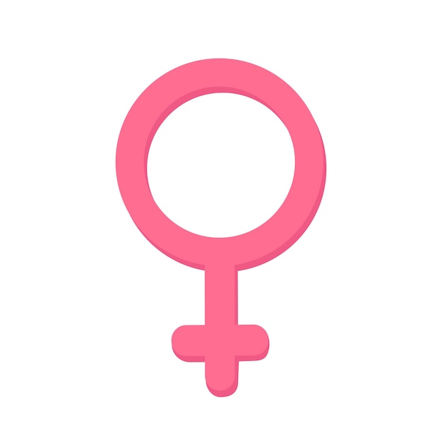 Pink female gender symbol