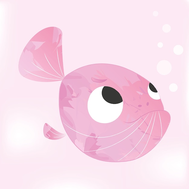 pink fish in the sea