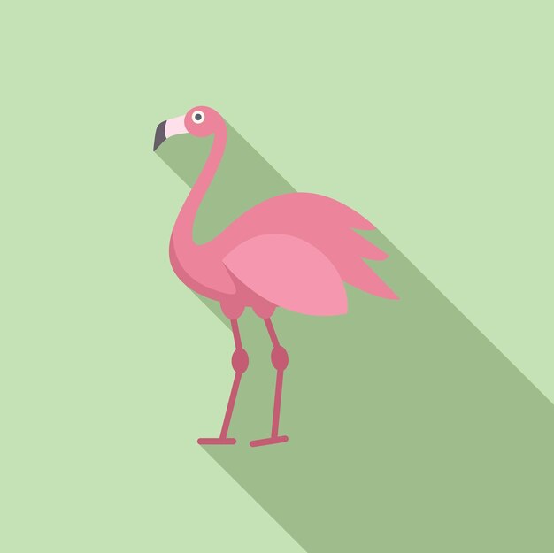 Pink flamingo standing tall