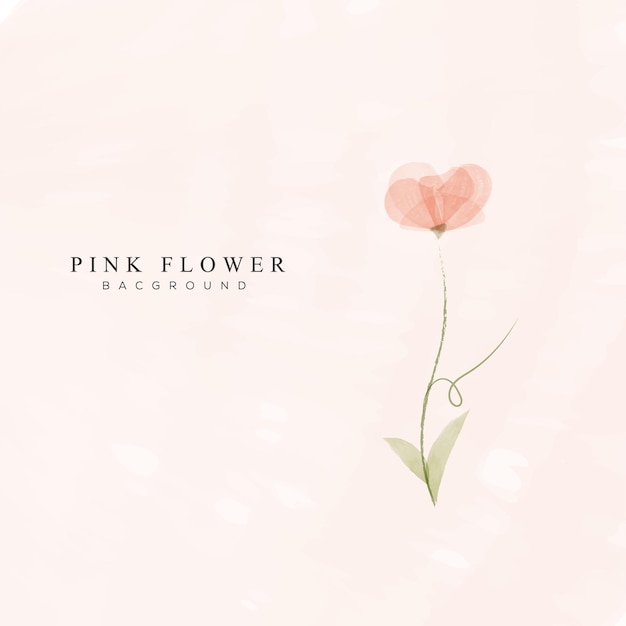 Vector pink flower background design