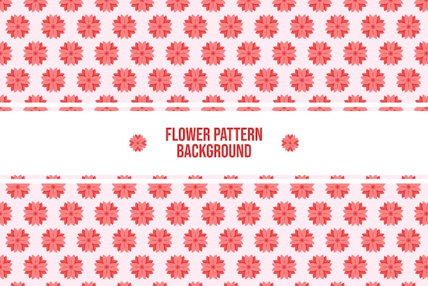 Pink flower pattern background