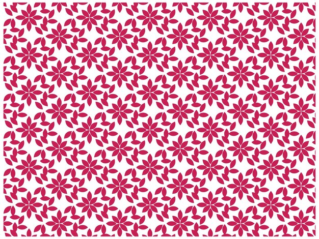 ピンクの花のパターンと紫の花