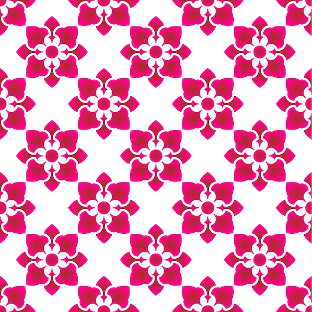 Pink flower pattern