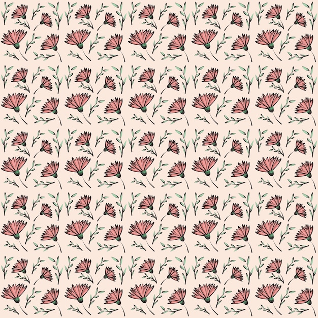 Pink flower wrapping background pattern