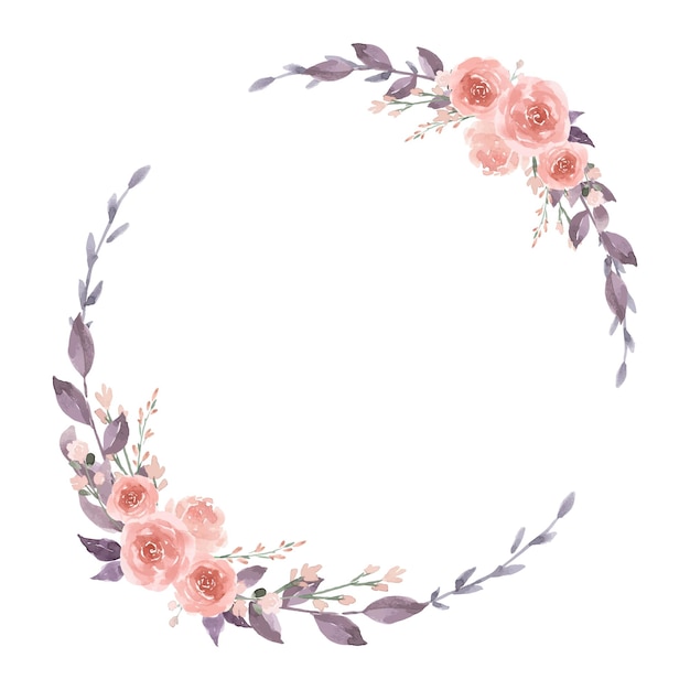 Pink Flower Wreath