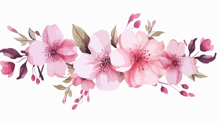 Vector グリーティングカードの招待状用のピンクの花束デザイン