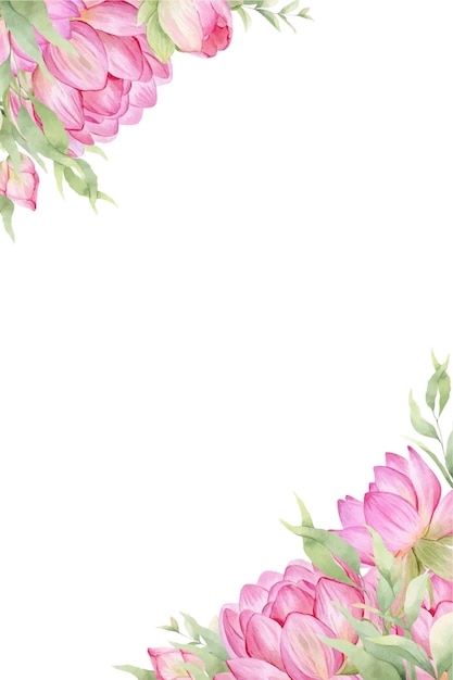 Вектор Розовые цветы на белом фоне