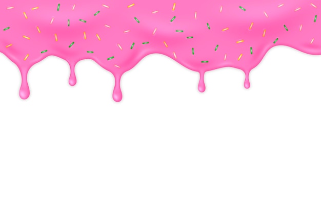 ピンクの流れる釉薬の背景デザイン