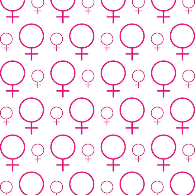 Pink gender beautiful pattern design seamless wallpaper vector illustration background