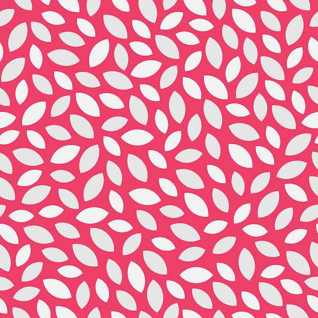 Vector pink geometric seamless pattern seamless pattern with abstract leaves or flower petals