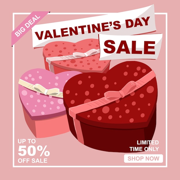 Vector pink gift book for celebrates valentines day sale