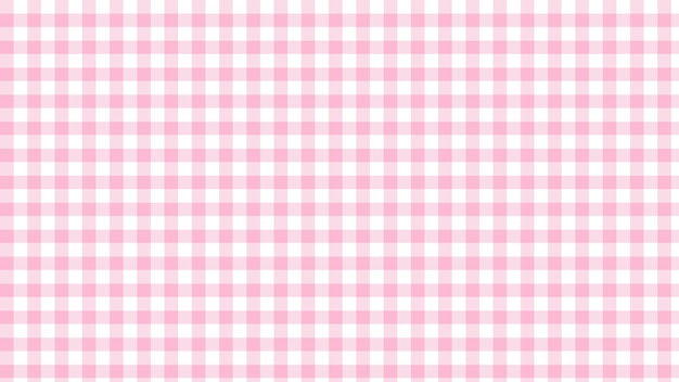 Vector pink gingham plaid checkered pattern background perfect for wallpaper backdrop postcard background for your design