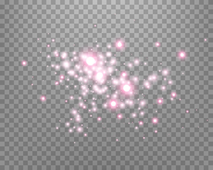 Vector ピンクの輝く点 粒子 星 魔法の火花 輝く花火 光の効果 ピンクの明るい点
