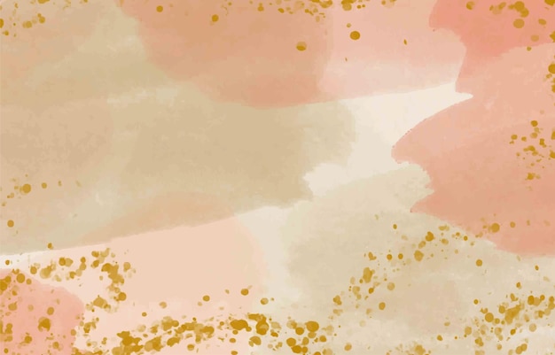 Vector a pink and gold abstract background with a gold and pink color