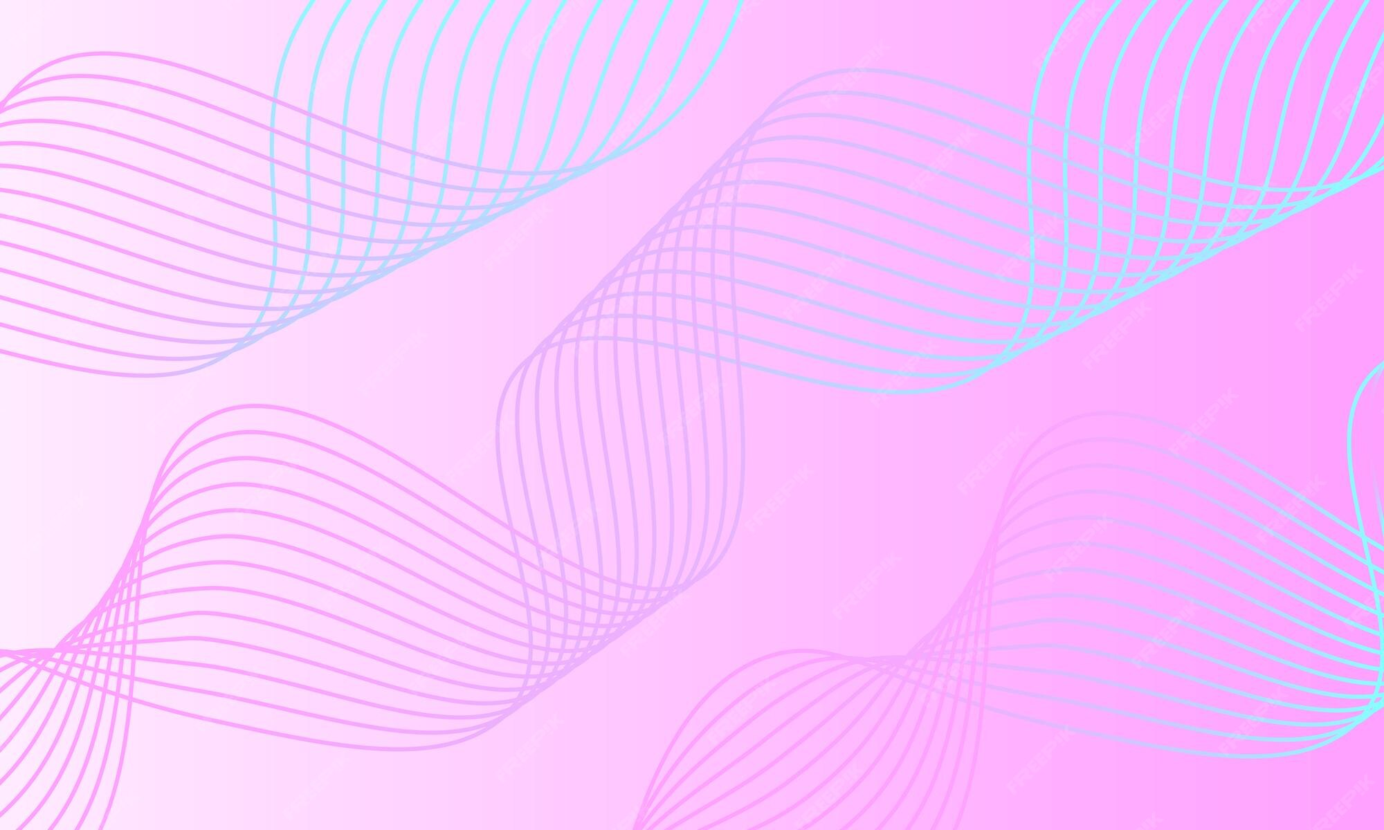 Premium Vector Pink gradient lines background
