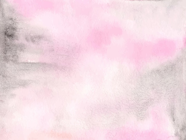 Vector pink and gray watercolor background