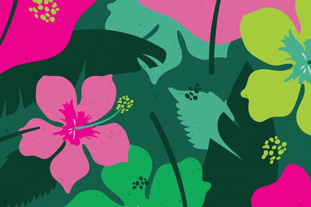 Vector pink and green background design