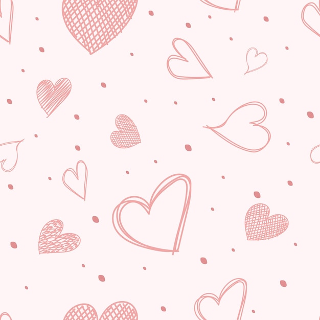 Fondo senza cuciture del cuore rosa