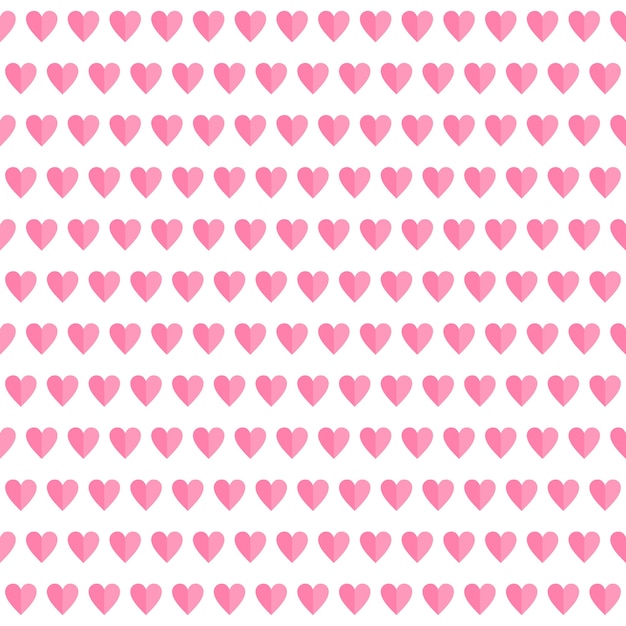 Pink Heart Valentine Background 