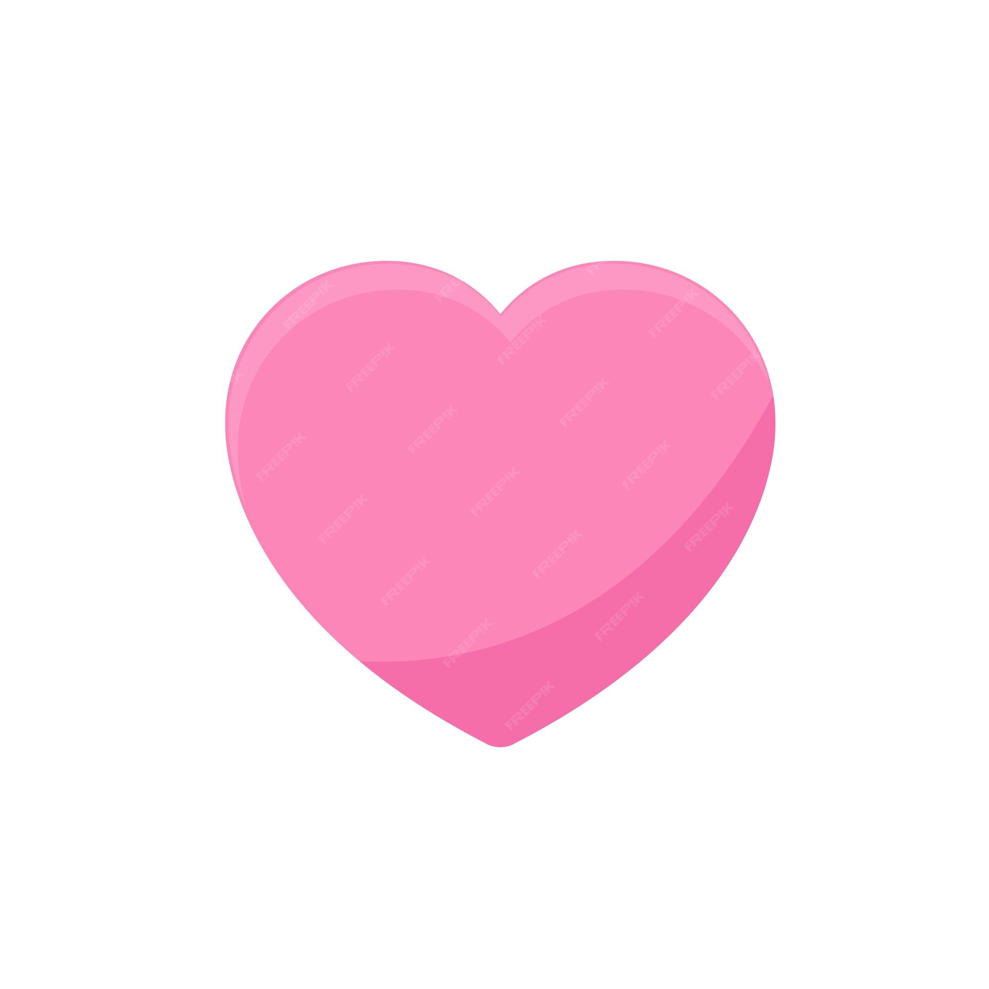 Premium Vector | Pink heart vector