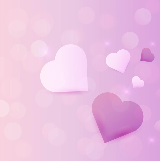 Pink hearts background