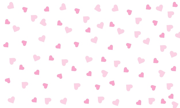 Vector pink hearts background