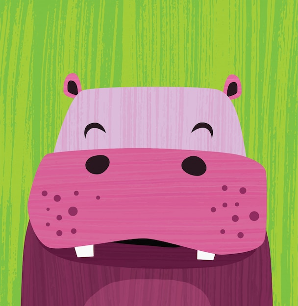 pink hippopotamus