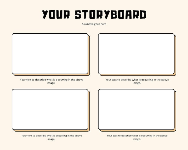Pink Illustrated Science Storyboard Design