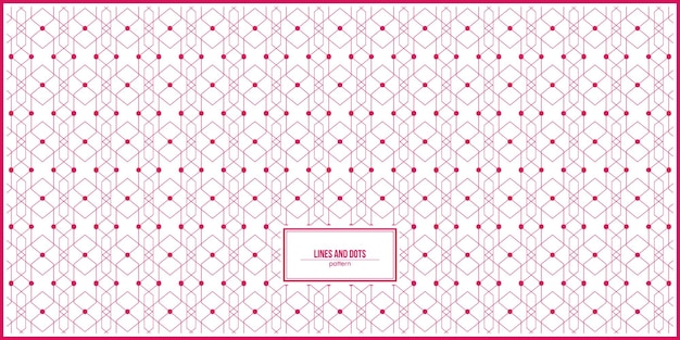 pink lines and dots pattern