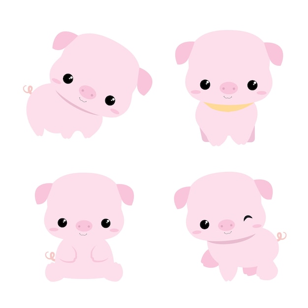 Коллекция pink little baby pig