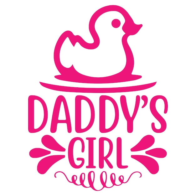 A pink logo for daddy's girl