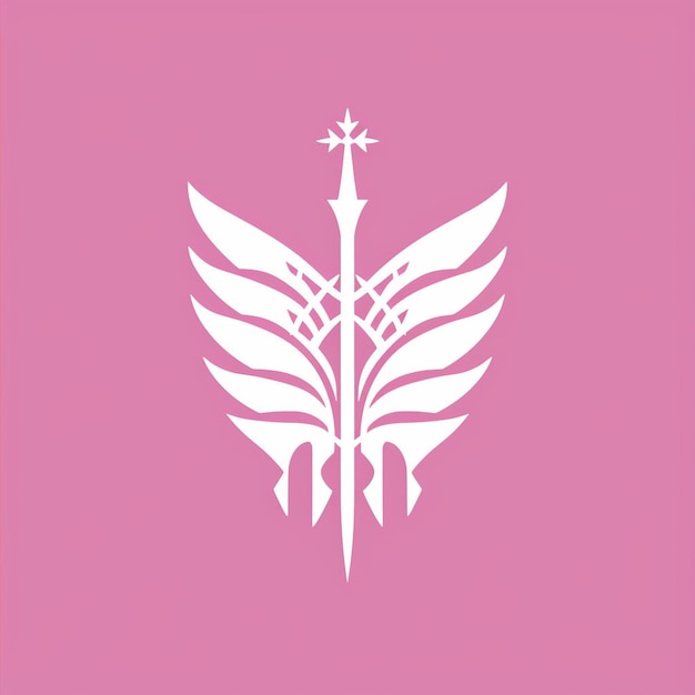 Розовый дизайн логотипа