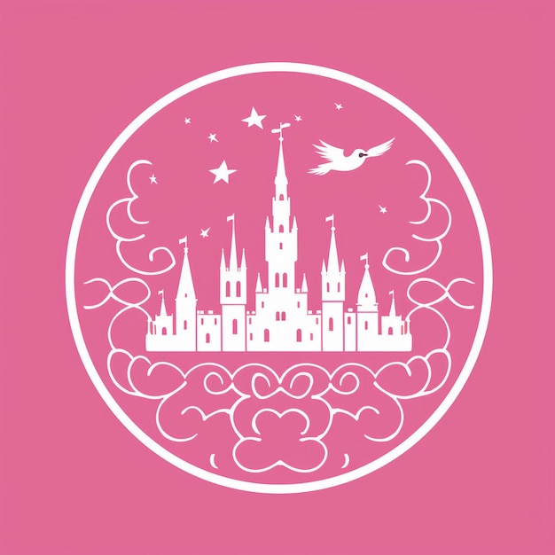 Vector pink logo design