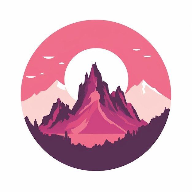 Vector pink logo design