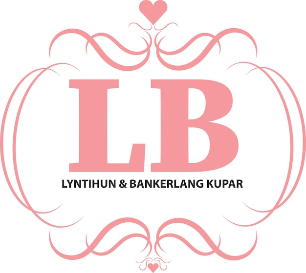 Vector a pink logo for llb and bankang kurt