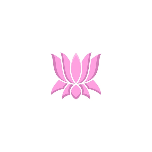 A pink lotus logo with a pink flower