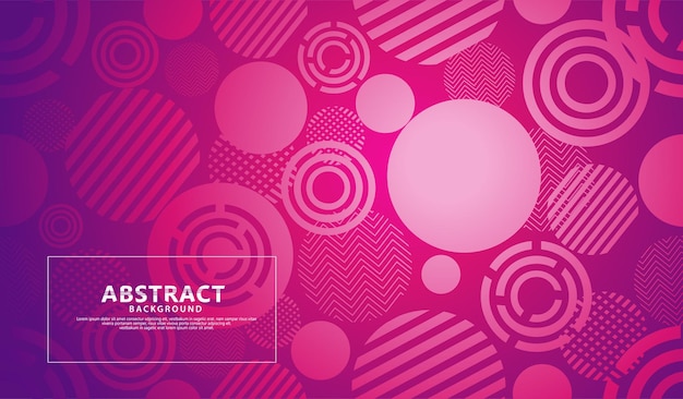 Vector pink modern geometric shape abstract background