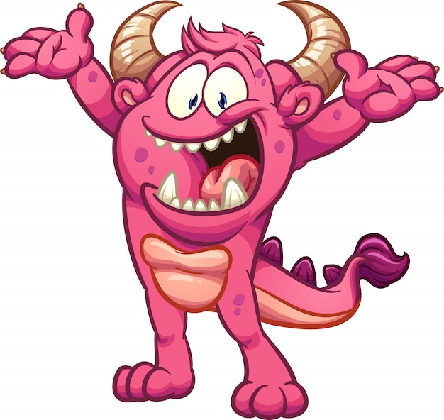 Vettore pink_monster