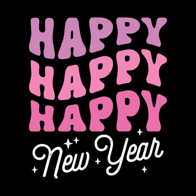 Vector pink new year quote design 2024