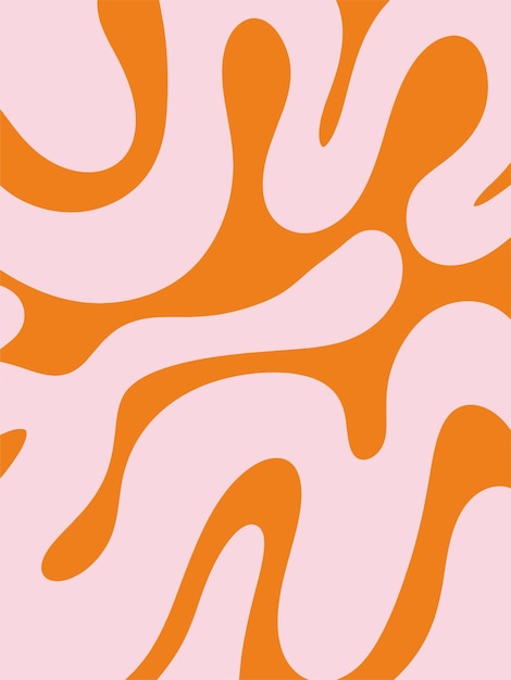 A pink and orange background with a white swirl in the middle.