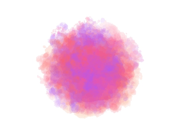 Vector pink and orange circle with a purple circle in the middle.