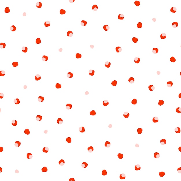 Vector pink and orange small dots seamless pattern.