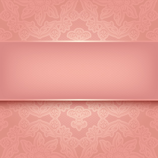 Vector pink ornament