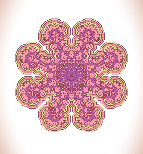 Розовый богато кружевной винтажный фон Круглый фон с множеством деталей